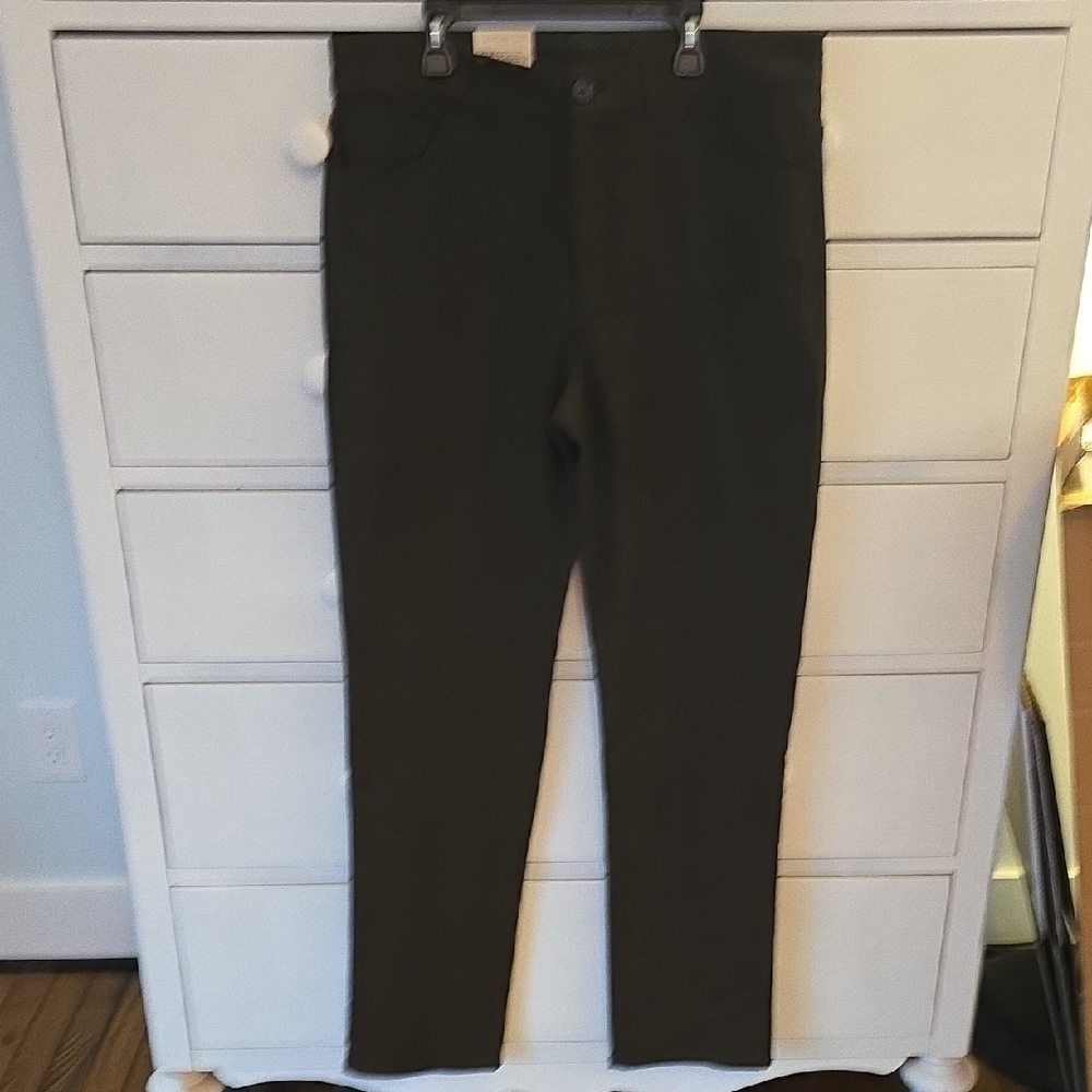 Industry Dark Khaki Green Stretch Pants  32 X 32